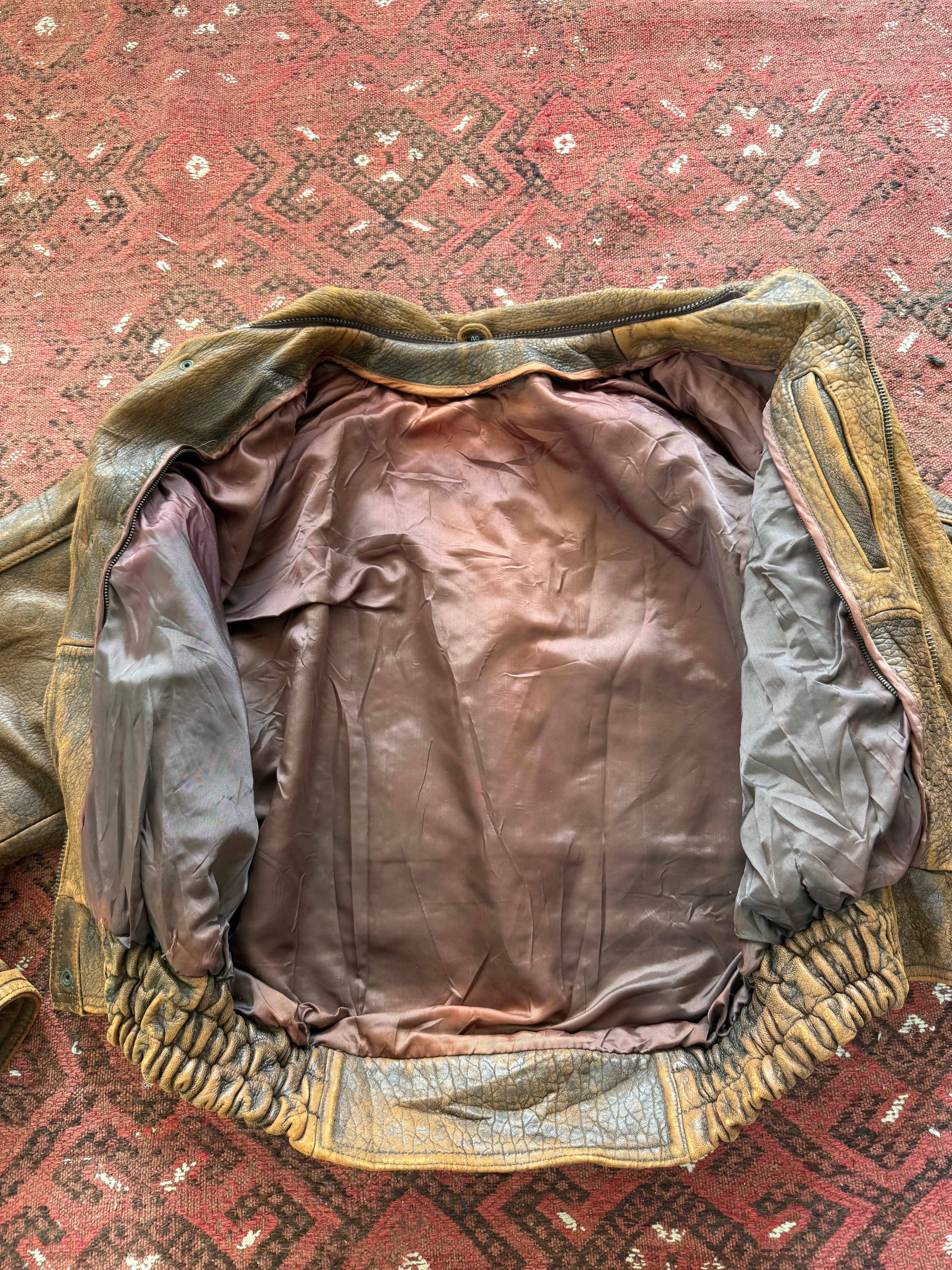 Disco A2G1 Leather Bomber Jacket