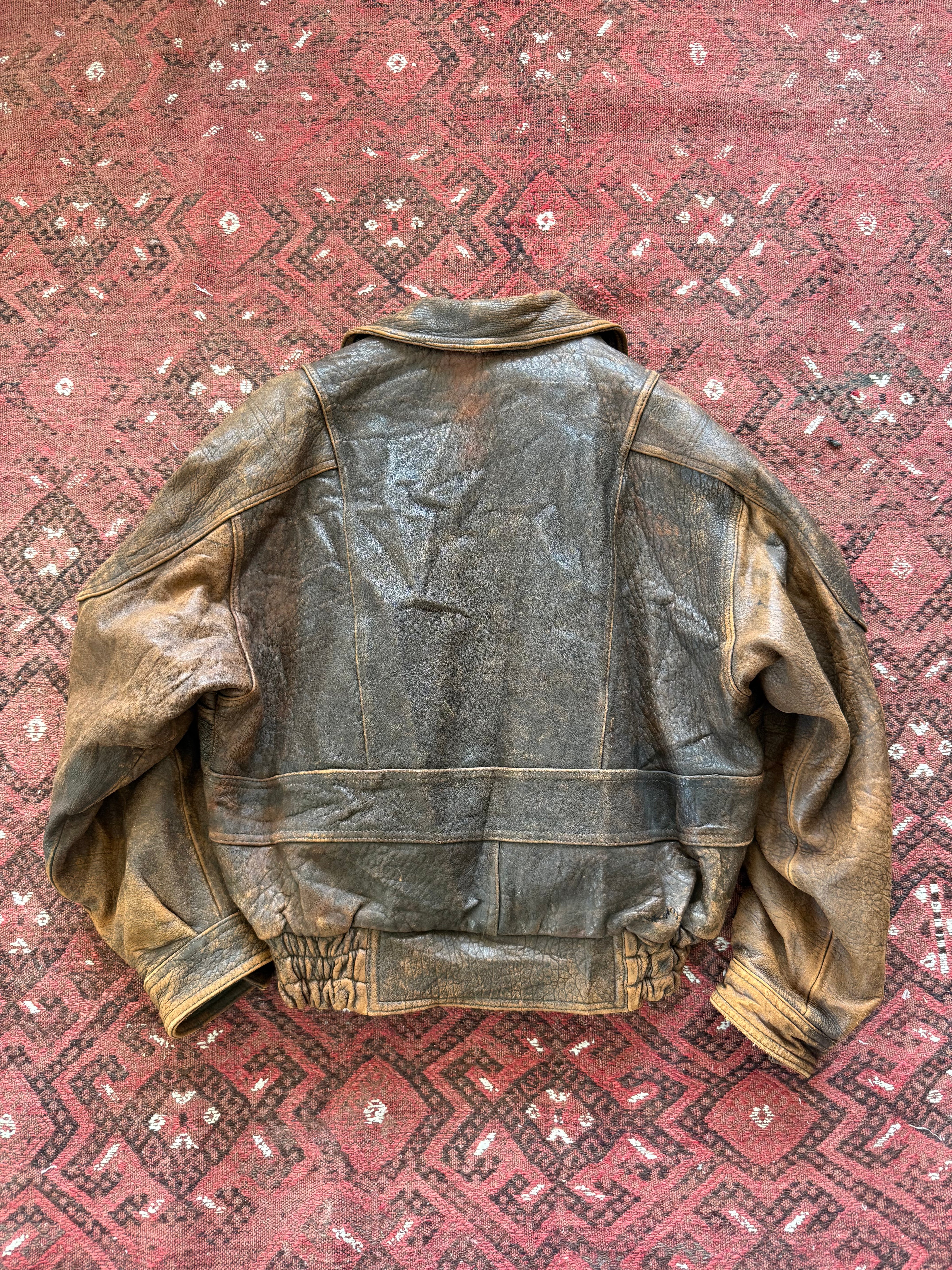 Disco A2G1 Leather Bomber Jacket